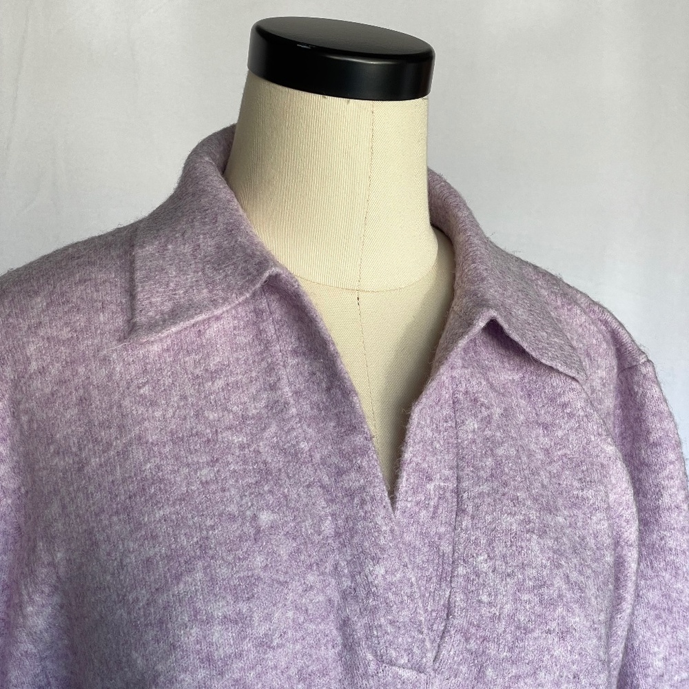 J. CREW FACTORY EXTRA-SOFT YARN polo sweater